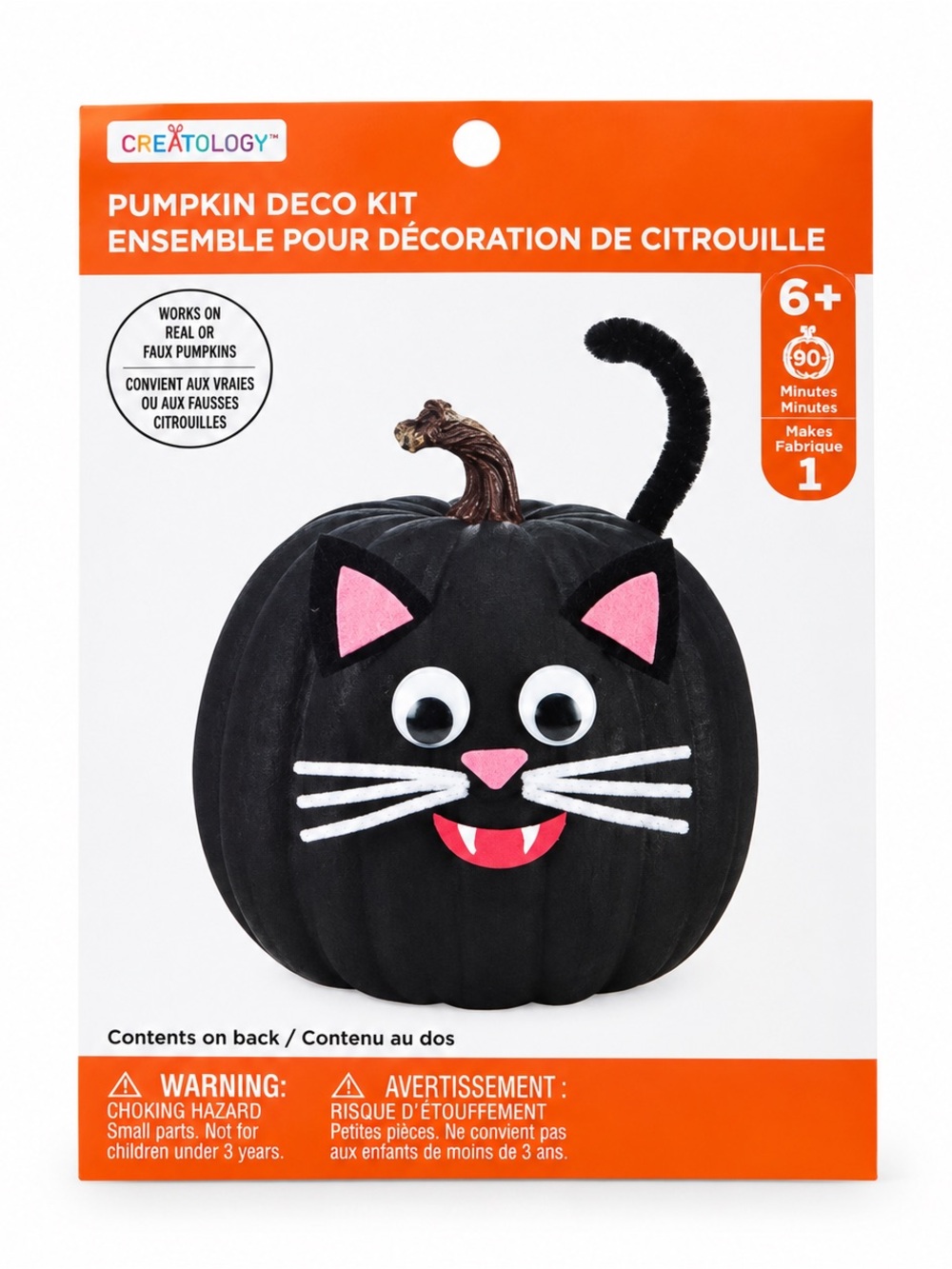 Creatology Black Cat Pumpkin Decorating Craft Halloween Kit DIY Ages 6+